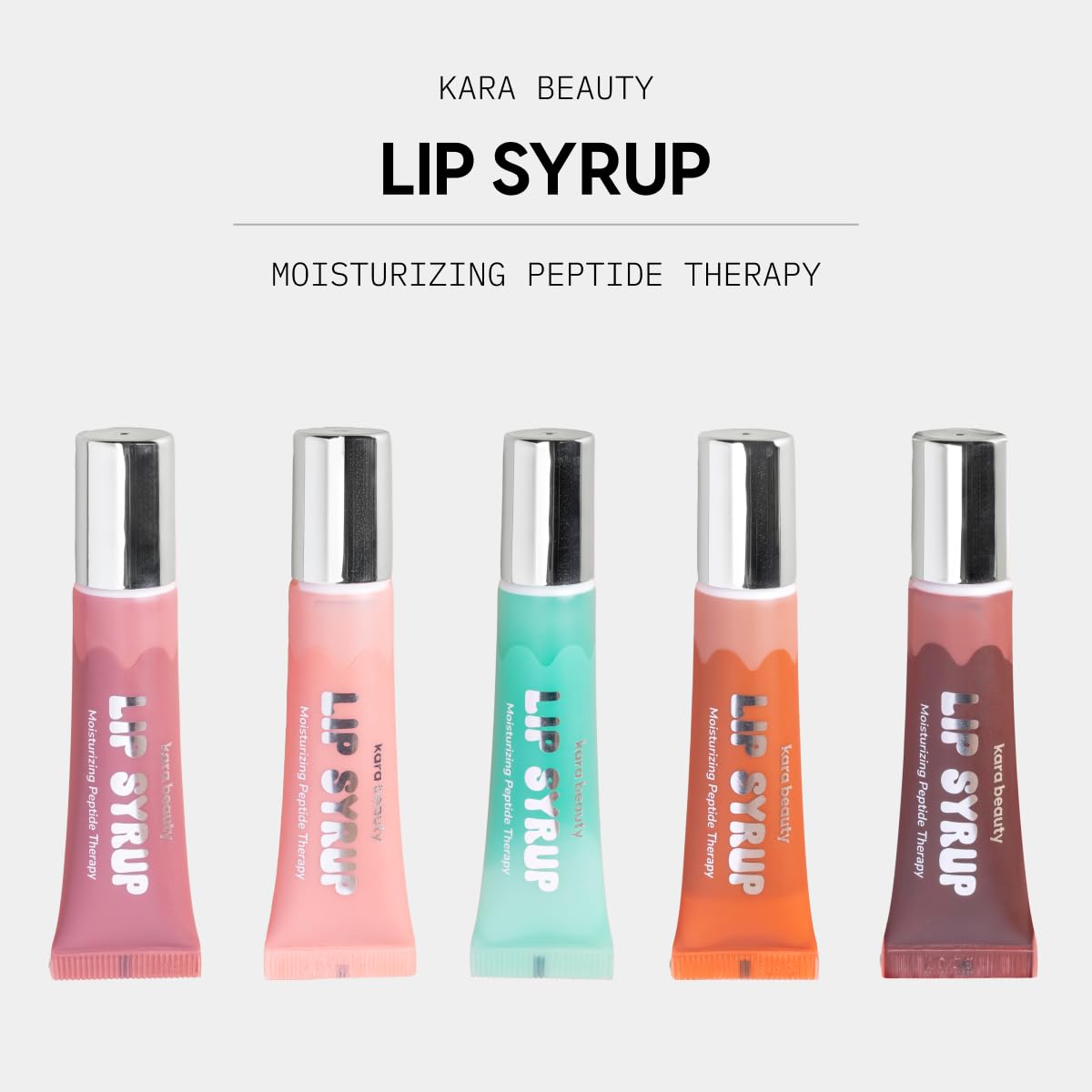 Kara Beauty Lip Syrup Moisturizing Peptide Therapy, Hydrating Gloss with Peptides & Shea Butter for Soft, Plump Lips, Nourishing Lip Care, Plumper Beauty and Personal Care Kara Beauty