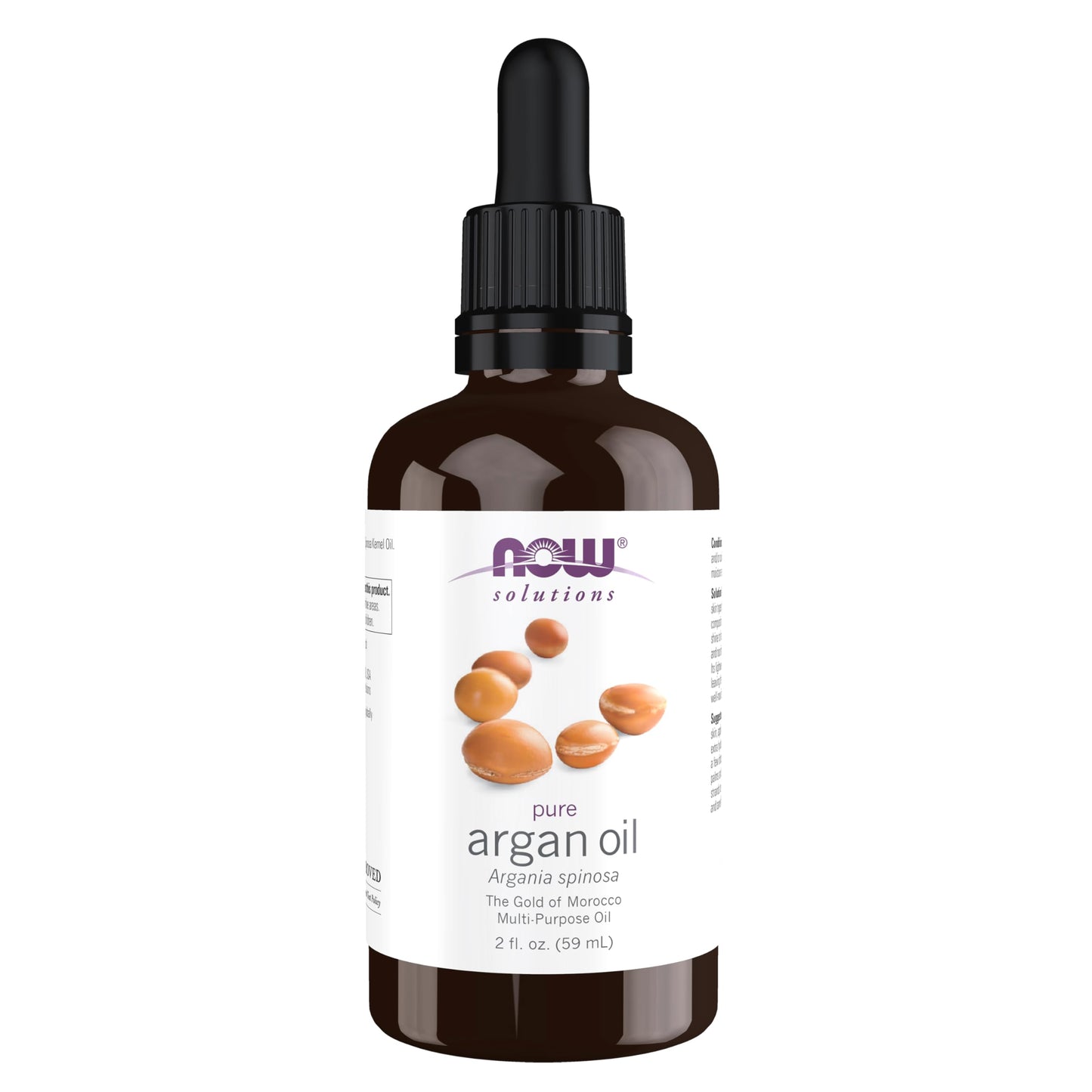 NOW Solutions Pure Argan Oil, 100% Pure, "Gold of Morocco" Multi-Purpose Oil, 2-Ounce Beauty & Personal Care NOW Foods