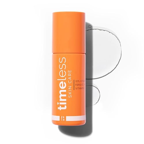 Timeless Skin Care Vitamin C Serum with Vitamin E & Ferulic Acid - Brightening Serum - for Oily & Dry Skin - Fragrance-Free - 1.7 Fl Oz Beauty & Personal Care Timeless Skin Care