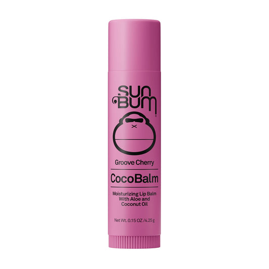 Sun Bum Cocobalm Groove Cherry - Hydrating Lip Balm With Coconut Oil and Aloe Vera - 0.15 oz Stick Beauty & Personal Care Sun Bum