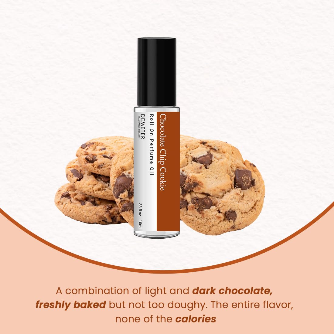 DEMETER Chocolate Chip Cookie Roll On Perfume Oil, 0.33 Oz, Long-Lasting Beauty & Personal Care DEMETER