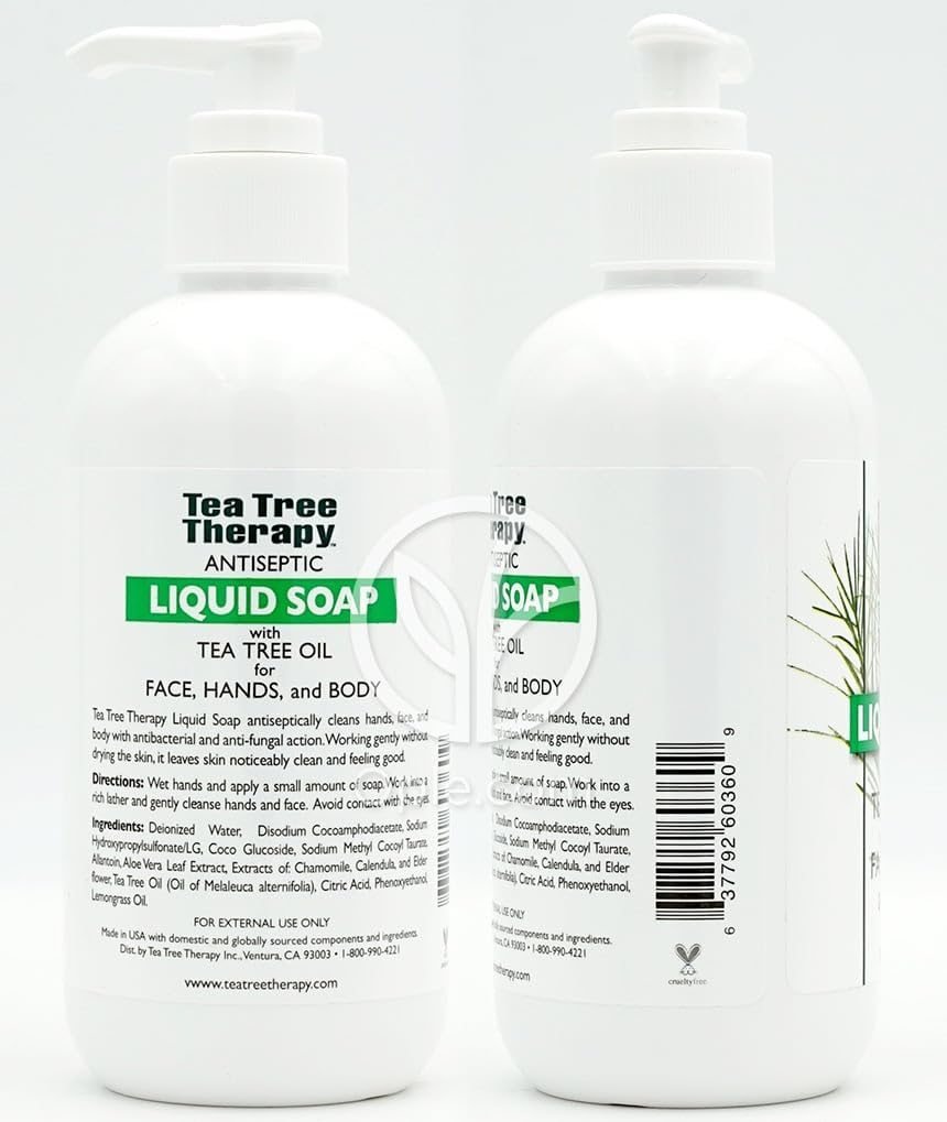 Tea Tree Therapy Antibacterial Liquid Soap, with Tea Tree Oil, 8-Ounces (Pack of 4) Beauty & Personal Care Tea Tree Therapy
