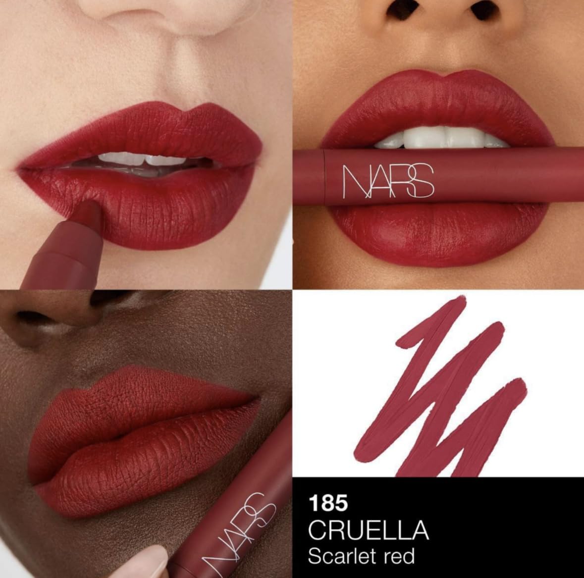 NARS NARS38 Mini Power Matte High-Intensity Lip Pencil Duo - Cruella & Dragon Girl Beauty & Personal Care NARS
