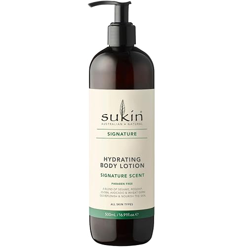 Sukin Signature Body Lotion - Hydrating Moisturizer for Dry Skin with Aloe Vera, Shea Butter, and Rosehip Oil, 16.9 Fl Oz Beauty & Personal Care Sukin