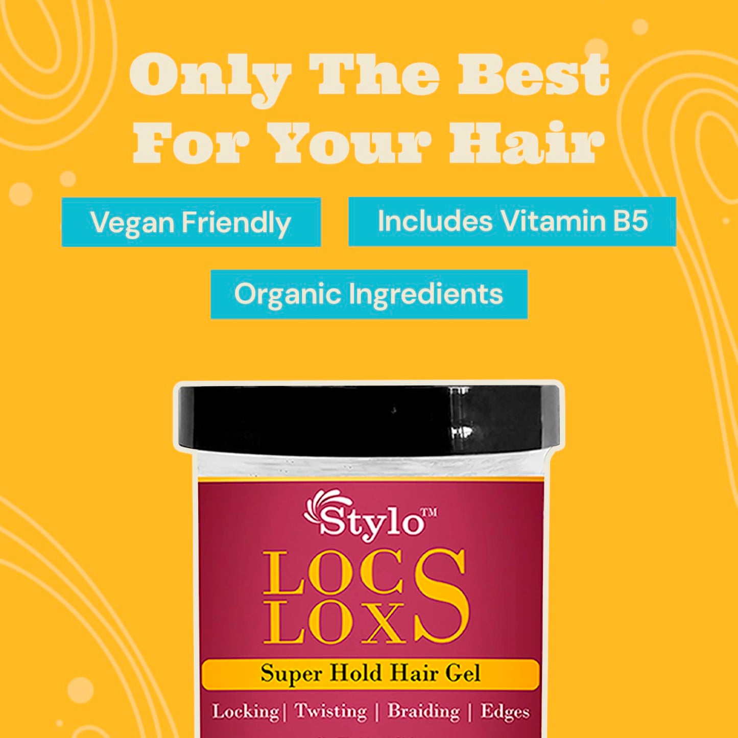 J. AMILA Styling Gel, 16oz - High Hold Loc Gel for Dreads and Braids, Locking, Twisting, and Braiding Hair Gel, Nourishing Vitamin B5 and Aloe Vera Beauty & Personal Care J. AMILA