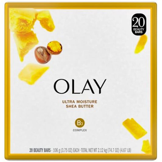 Olay Ultra Moisture Shea Butter Beauty Bar, 3.75 Ounce (20 Count) Beauty & Personal Care Olay