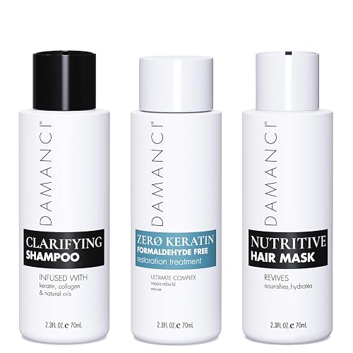 DAMANCI ZerO Keratin Revival Kit, Formaldehyde Free Keratin Hair Treatment, Tratamiento Para el Cabello, Keratina Organica sin Formol y Mascarilla Beauty & Personal Care DAMANCI