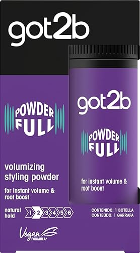 Got2B Schwarzkopf Powder'ful Unisex Root Hair Styling Powder, For Instant Volume and Root Boost, Vegan, 10g Beauty & Personal Care Got2B