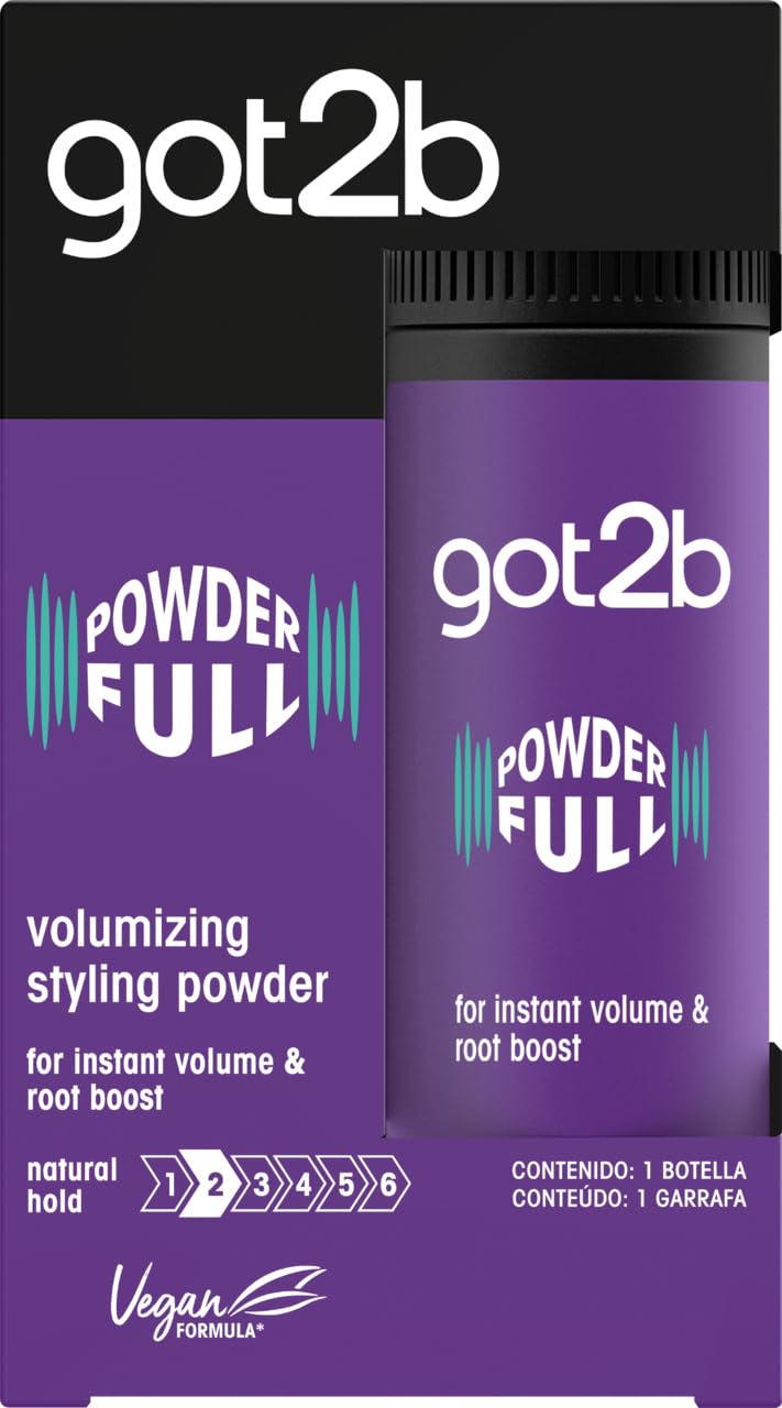 Got2B Schwarzkopf Powder'ful Unisex Root Hair Styling Powder, For Instant Volume and Root Boost, Vegan, 10g Beauty & Personal Care Got2B