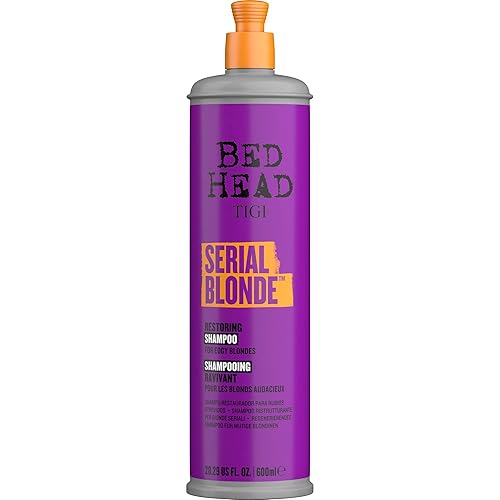TIGI Bed Head Serial Blonde Restoring Shampoo for Damaged Blonde Hair, Hydrolyzed Keratin, 20.29 fl oz Beauty & Personal Care TIGI