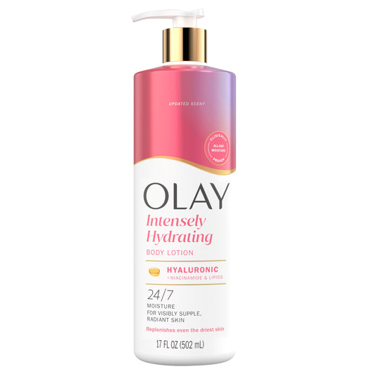 Olay Body Lotion for Women, Nourishing with Hyaluronic Acid Serum, Visibly Soften & Smooth Skin, 24hr Moisture & Hydration, Fast Absorbing Formula Beauty & Personal Care Olay