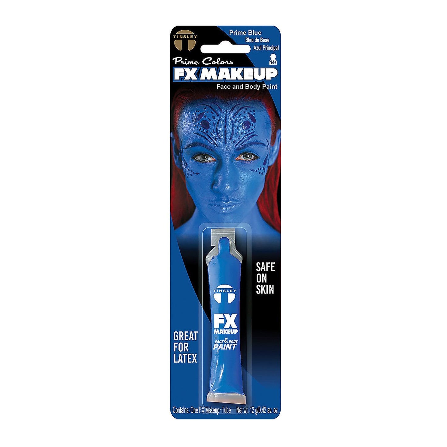 Tinsley Transfers FX Makeup - Face and Body Paint - Water-Based Cream - 7g / 0.24 oz Tube (Prime Red) Beauty & Personal Care Tinsley Transfers