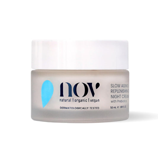NOV Slow Aging Replenishing Night Cream - Face Moisturizer with Rose Hip Oil - Moisturizer Face Cream to Reduce Fine Lines and Aging Spots - 1.69 oz Beauty & Personal Care NOV natural organic vegan