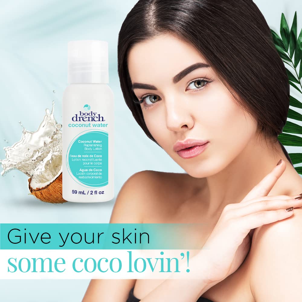 Body Drench Coconut Water Replenishing Lotion, 2 Fluid Ounce Beauty & Personal Care Body Drench