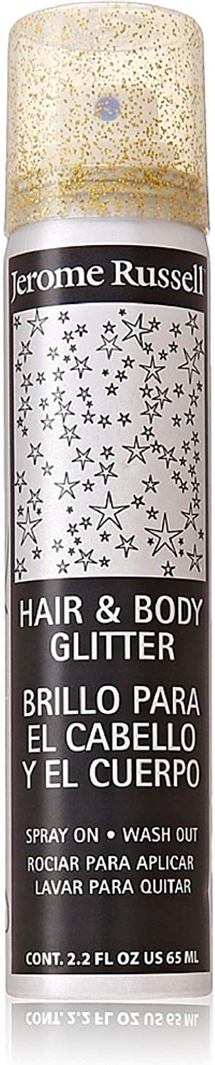Jerome Russell Hair and Body Glitter Spray, Gold 2.2 oz (Pack of 5) Beauty & Personal Care Jerome Russell
