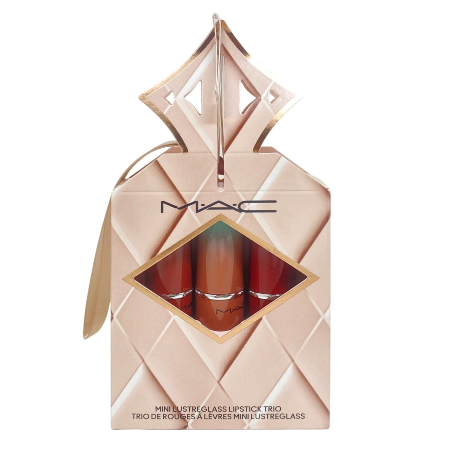 MAC M·A·C Cosmetics Holiday Exclusive Wildest Gleams Mini Lustreglass Lipstick Trio: Classics - Spice It Up, Thanks it's M·A·C and Business Casual Beauty & Personal Care MAC