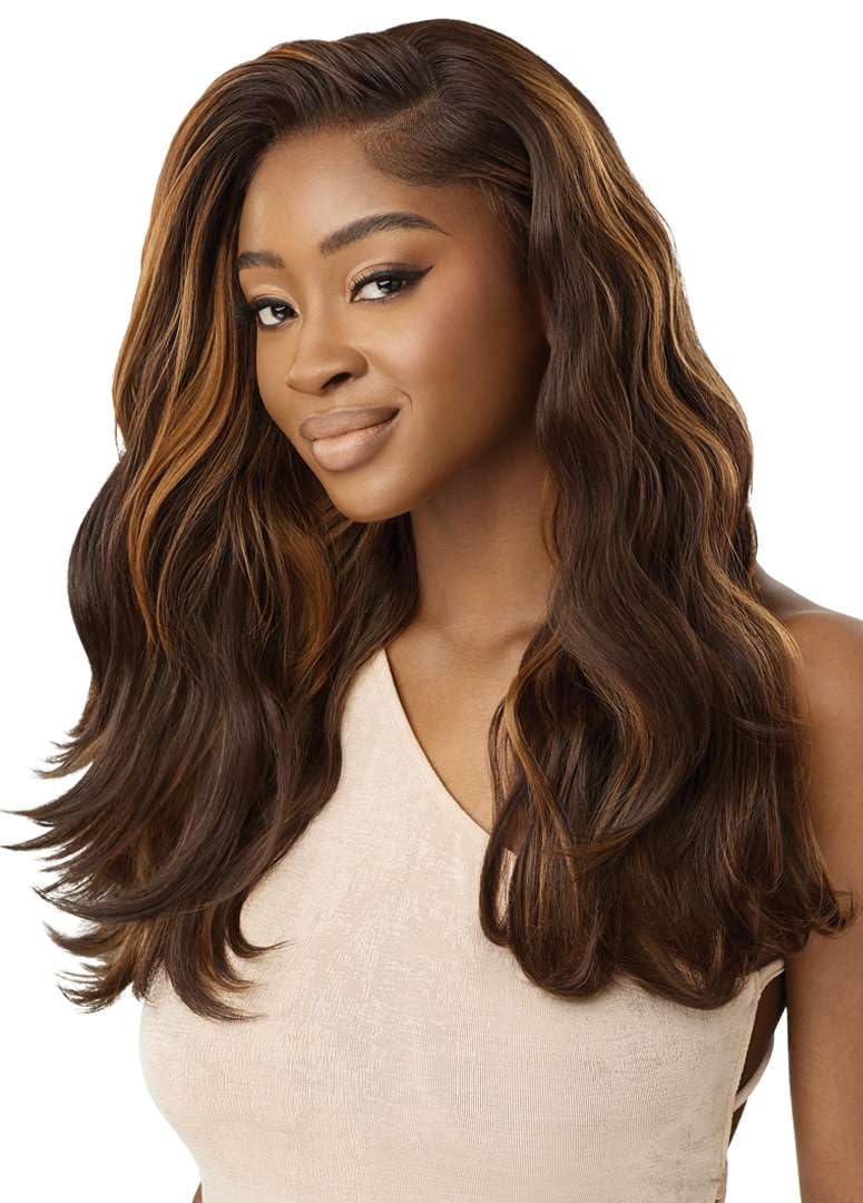 Outre Lace Front Wig - Perfect Hair Line 13X6 - Weslyn (DRST4/HONEY WALNUT)