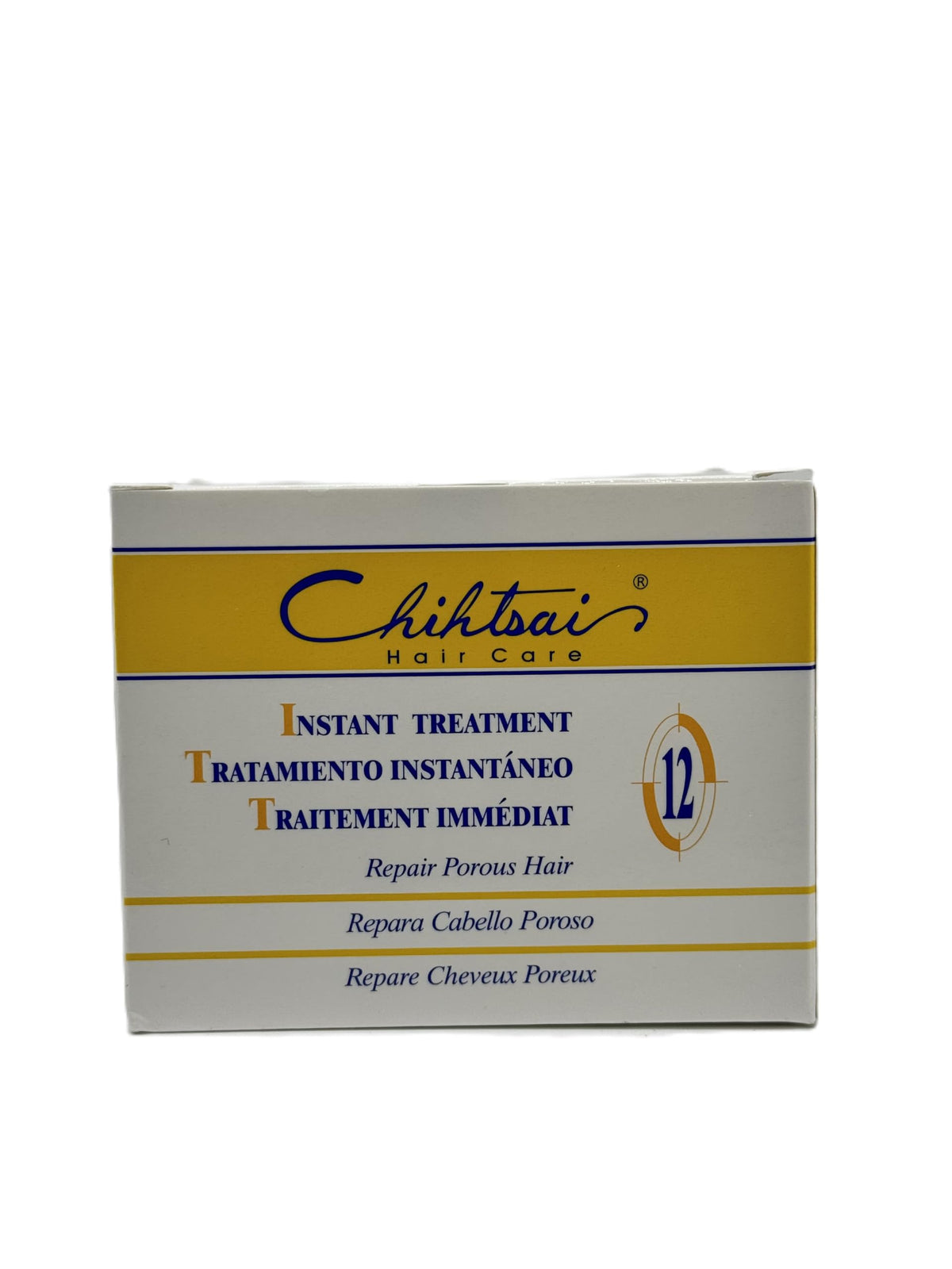 Chihtsai No. 12 INSTANT Treatment, Repair Porous Hair Conditioner (with Sleek Steel Pin Tail Comb) Silk Protein and Vitamin E, Number 12 (5.1 oz / 150