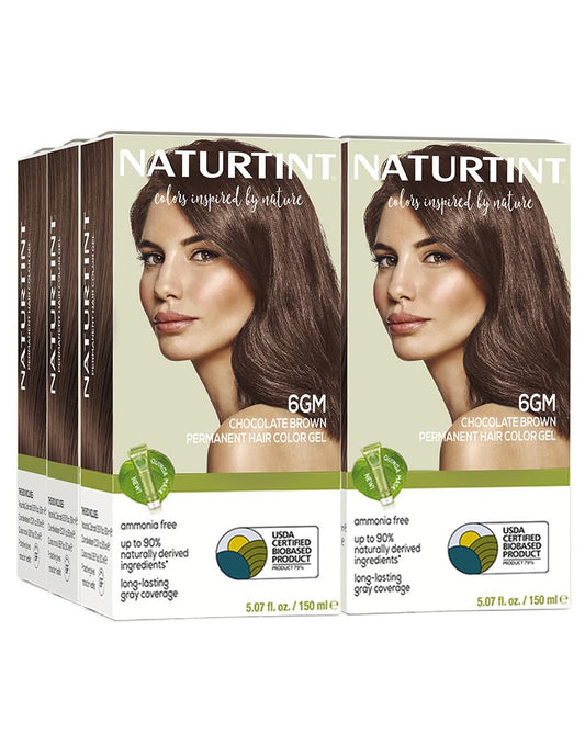 Naturtint 6GM Chocolate Brown Permanent Hair Color (Pack of 6), Ammonia Free, Vegan, Cruelty Free, up to 100% Gray Coverage, Long Lasting Results Beauty & Personal Care Naturtint