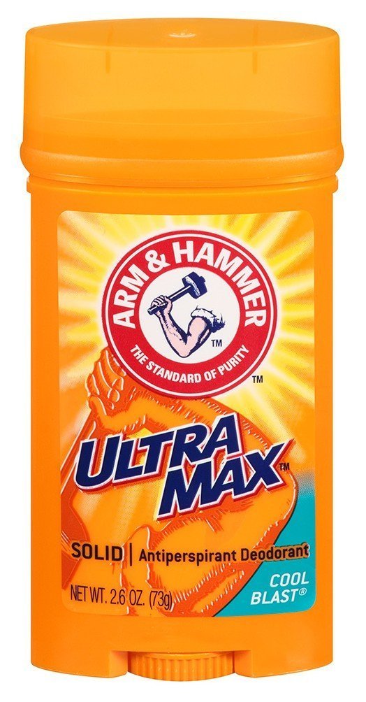 Arm & Hammer Ultra Max Antiperspirant Deodorant, Invisible Solid, Cool Blast, 2.6 oz. (6 pack) Beauty and Personal Care Church & Dwight