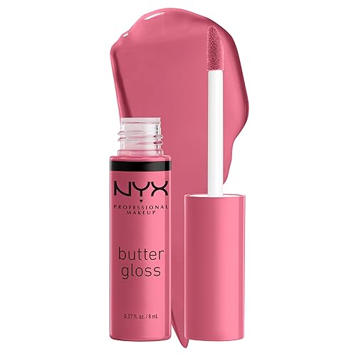 NYX PROFESSIONAL MAKEUP Butter Gloss, Non-Sticky Lip Gloss - Angel Food Cake (True Mauve) Beauty & Personal Care NYX PROFESSIONAL MAKEUP