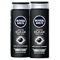 Nivea Men DEEP Active Clean Charcoal Body Wash, Cleansing Body Wash with Natural Charcoal, 2 Pack of 16.9 Fl Oz Bottles Beauty & Personal Care NIVEA MEN