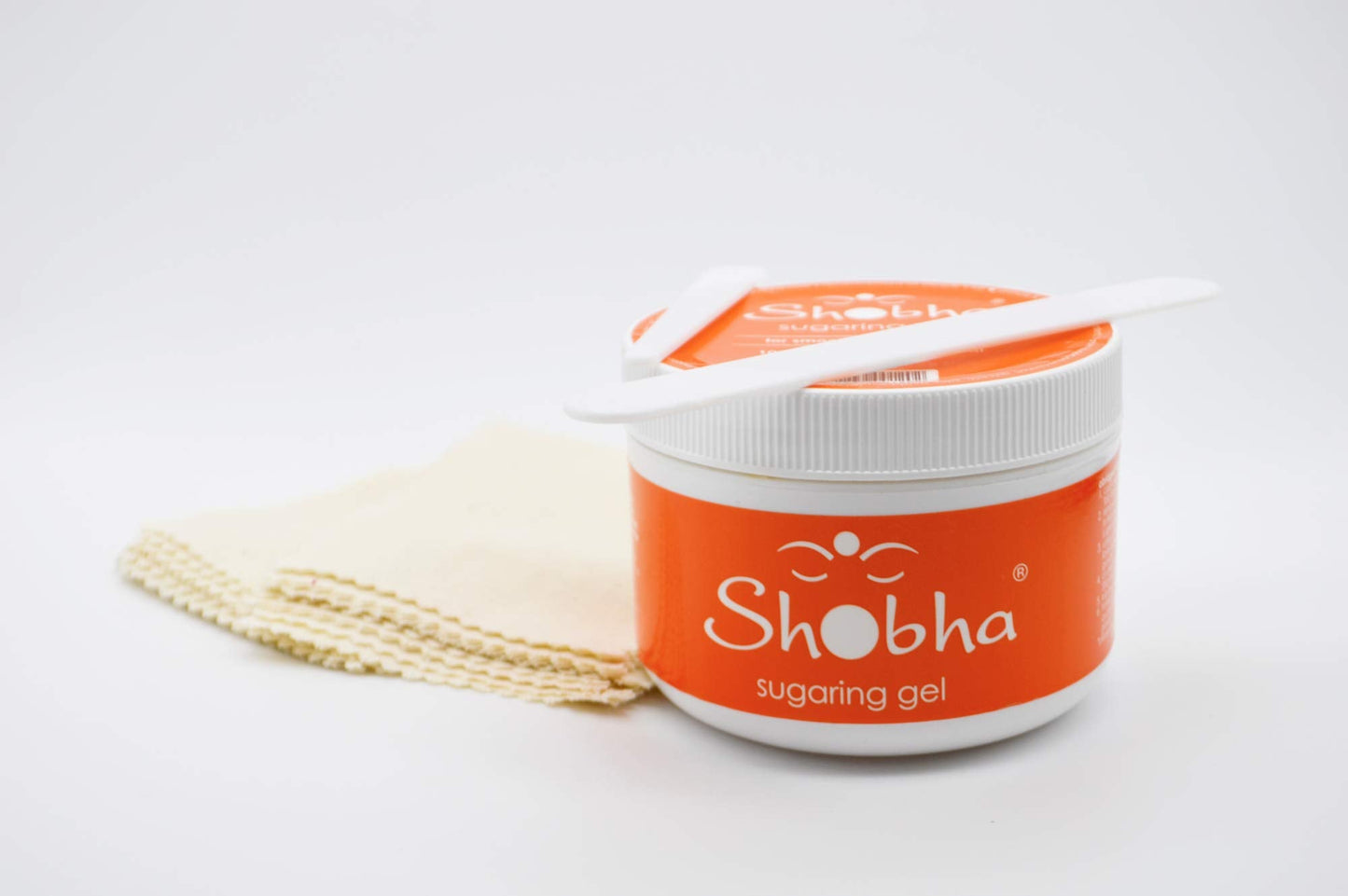 Shobha Sugaring Kit - Professional Salon Formula Hair Removal Kit - Sugaring Wax, Reusable Muslin Strips & Plastic Reusable Spatulas - Gentle Waxing Beauty and Personal Care Shobha