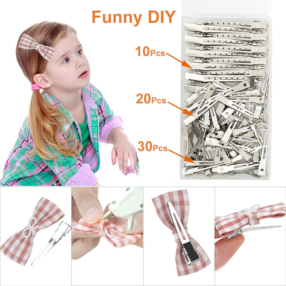 HiJeaton 60Pcs Metal Duck Billed Hair Clips for Women Styling Sectioning, Silver Hair Pins for Long Hair, Alligator Curl Loc Clips for Thick Hair Beauty & Personal Care HiJeaton