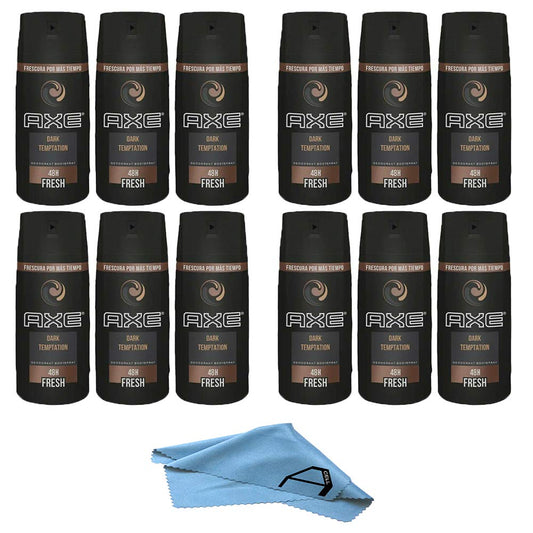 AXE Dark Temptation Body Spray Deodorant for Men 150ML (12 PACK) Beauty and Personal Care A-CELL