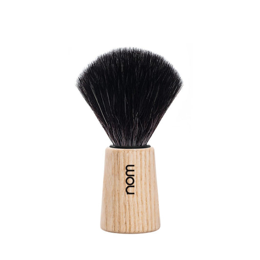 NOM Theo Shaving Brush - Vegan Shave Brush for Shaving soaps and creams - sustainable eco-friendly and reusable - Exfoliating Shaving Brush - Pure Ash Beauty and Personal Care MÜHLE