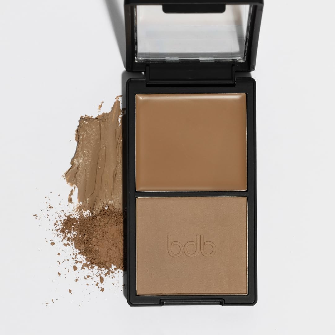 Billion Dollar Beauty Cream & Powder Bronzer Duo - Smooth Contour Palette with Jojoba Oil & Vitamin E, Sculpting & Defining Sun-Kissed Face Makeup Beauty & Personal Care billion dollar brows