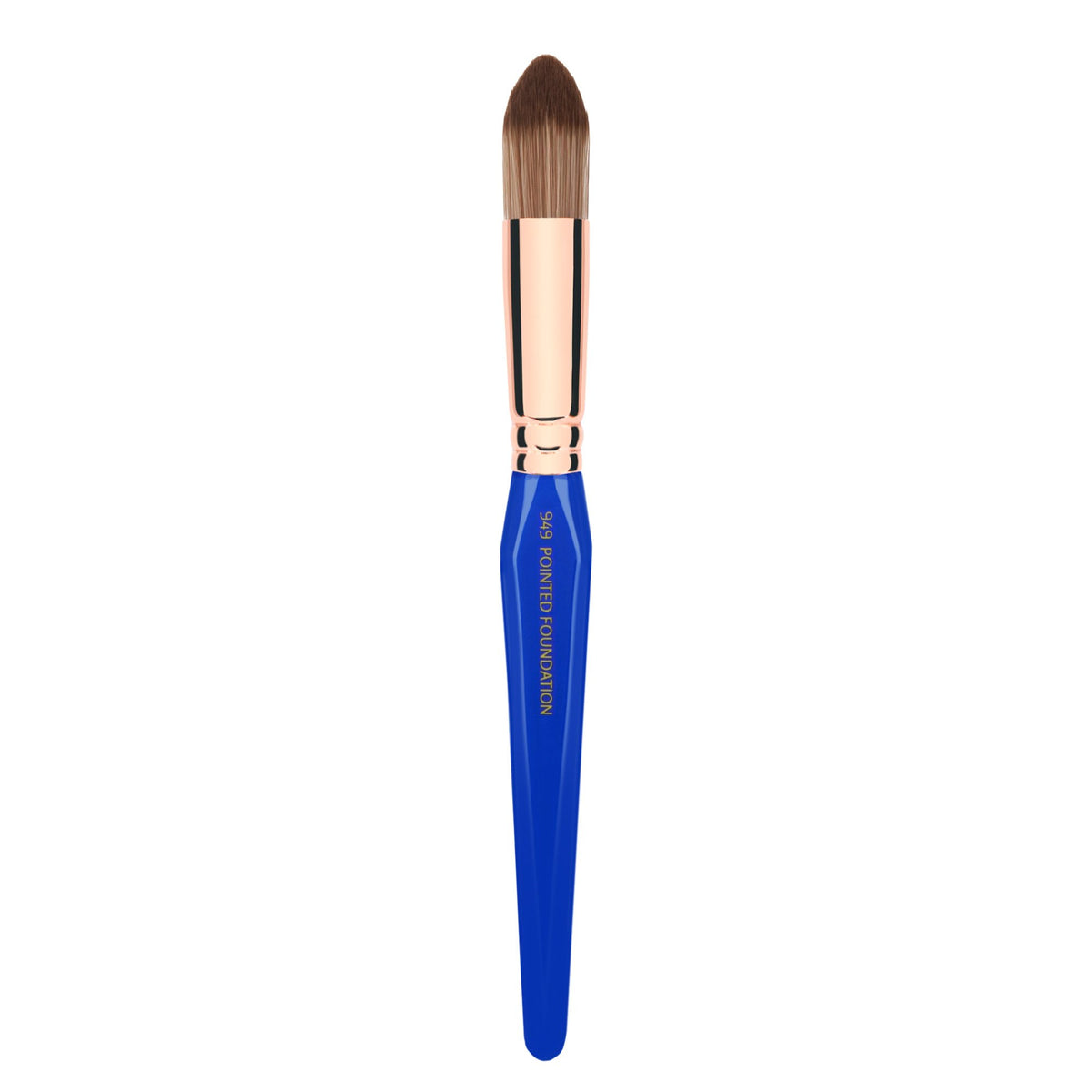 Bdellium Tools Professional Makeup Brush - Golden Triangle 949 Pointed Foundation - With All Vegan and Soft Synthetic Fibers, For Foundation