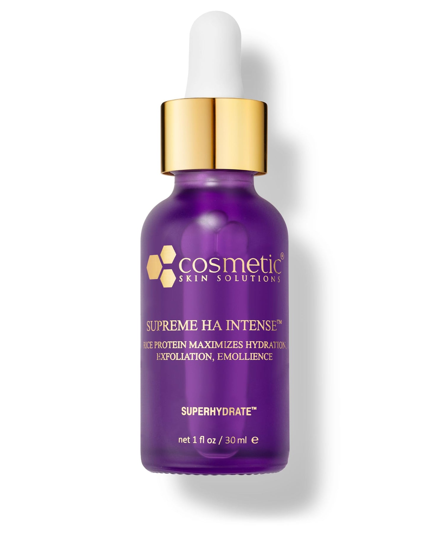 Supreme HA Intense - Hyaluronic Acid Serum with Vitamin E, Purple Rice Extract, Mandelic & Malic Acids - Hydrating and Smoothing Face Serum Beauty & Personal Care Cosmetic Skin Solutions