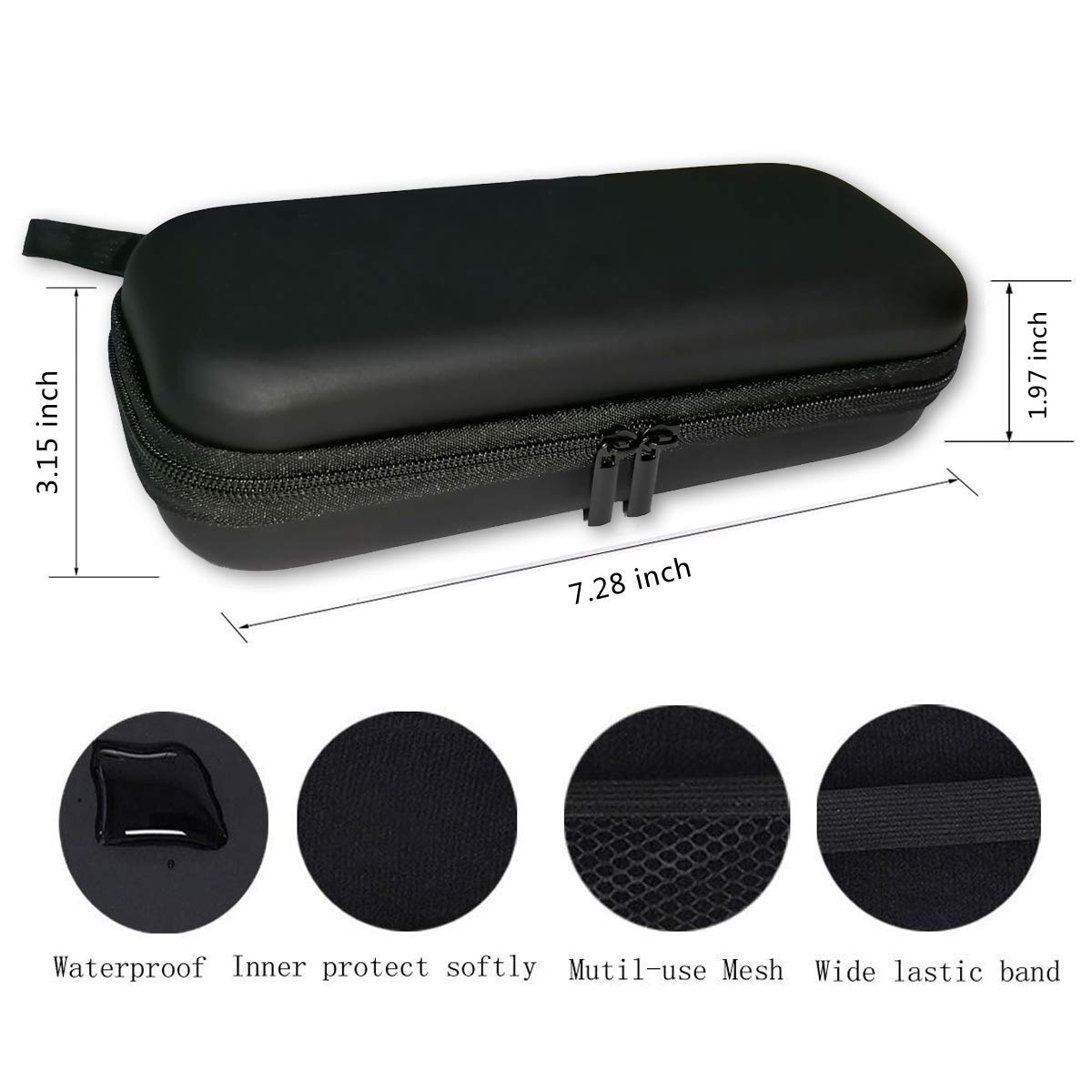 LinMei Hard Storage Travel Case Compatible for Micro Touch Solo Full Body Trimmer and Shaver - Sturdy and Protective (Case & 2 Brush Only) Beauty and Personal Care LinMei