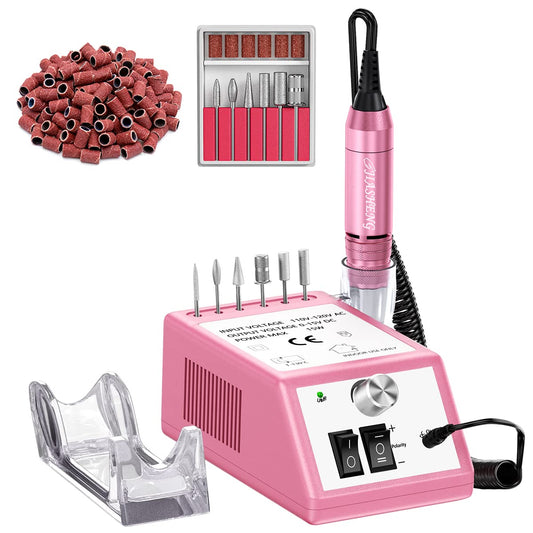 Jiasheng Electric Nail Drill, 30000rpm Professional Nail Drill Machine, Compact Electrical Nail File Kit for Acrylic Gel Nails Efile Drill Beauty & Personal Care JIASHENG