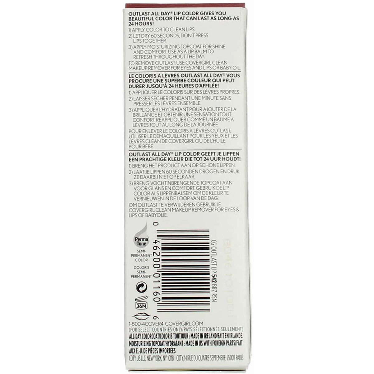 CoverGirl Outlast Lipcolor Blossom Berry 555 Beauty & Personal Care COVERGIRL