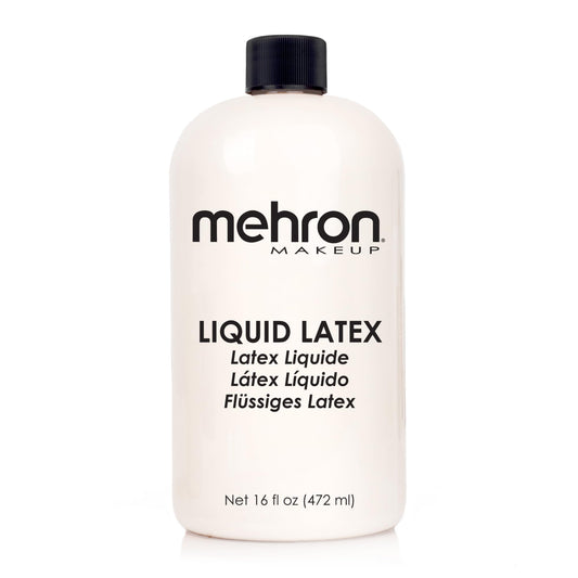 Mehron Makeup Liquid Latex | SFX Makeup | Halloween Latex Makeup | Latex Glue for Skin | Prosthetic Glue 16 fl oz (473 ml) ) (Clear) | Made in the USA Beauty & Personal Care Mehron