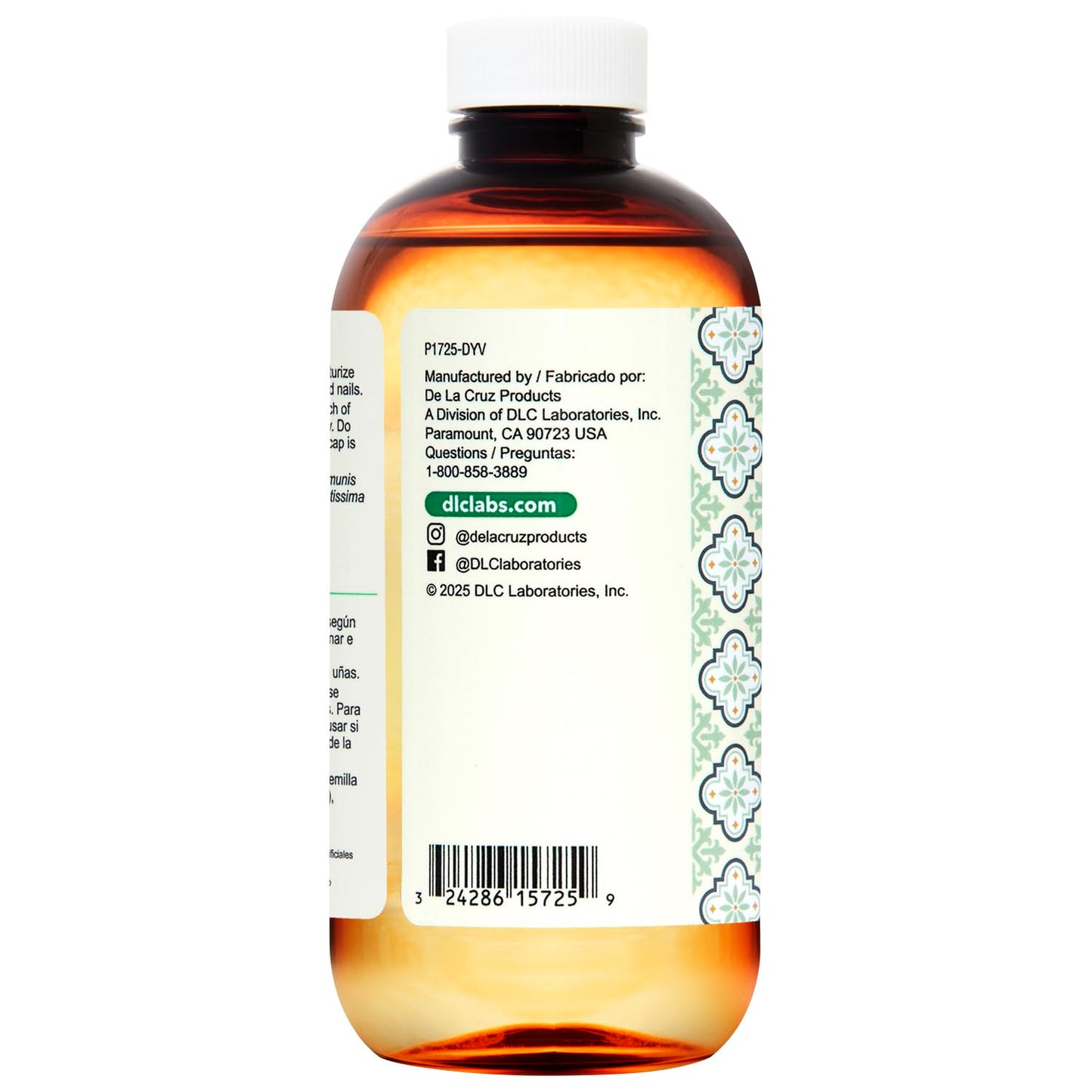 De La Cruz® Castor Infused with Avocado Hair and Skin Oil Blend 8 FL. OZ. (236 mL) Beauty & Personal Care De La Cruz