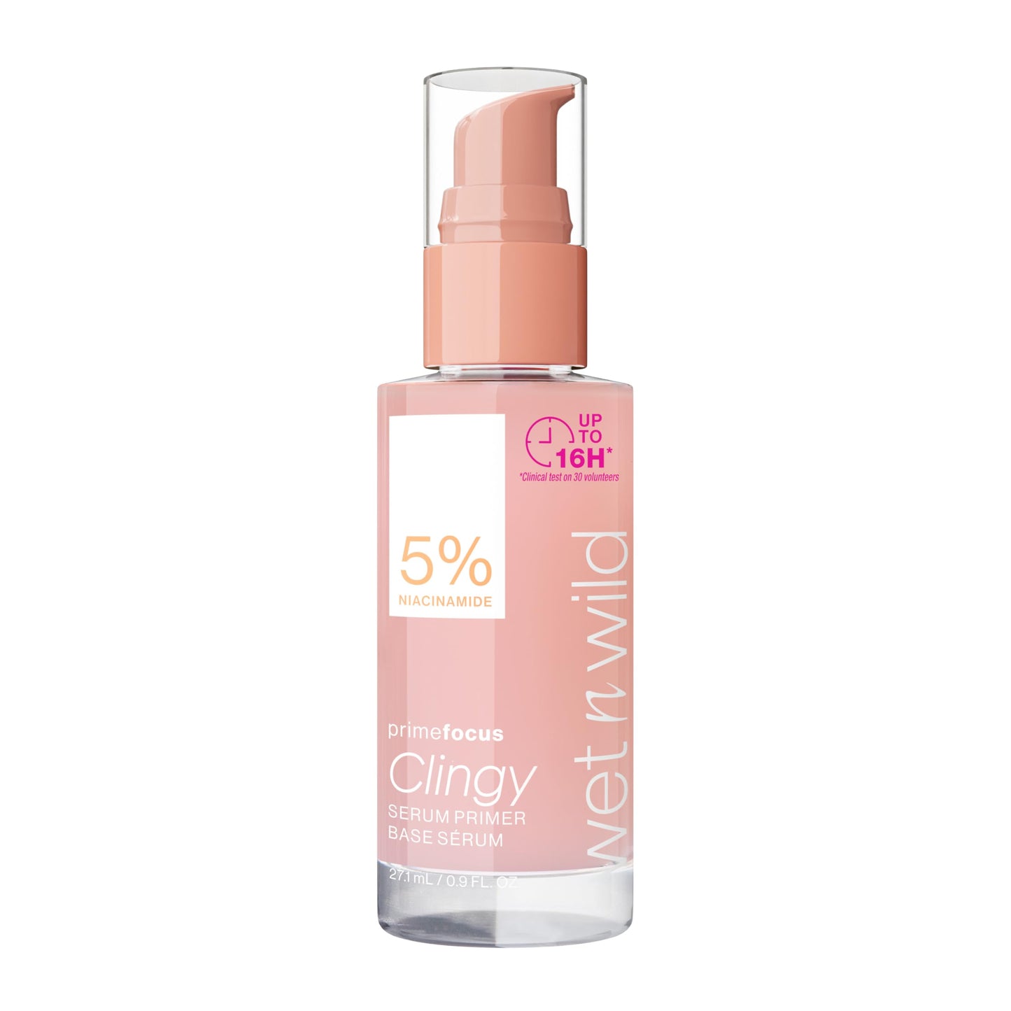 wet n wild Prime Focus Clingy Serum Primer, Hydrating & Brightening with 5% Niacinamide & 8% Glycerin, Long-Lasting 16-Hour Wear, Dewy Finish Beauty & Personal Care wet n wild