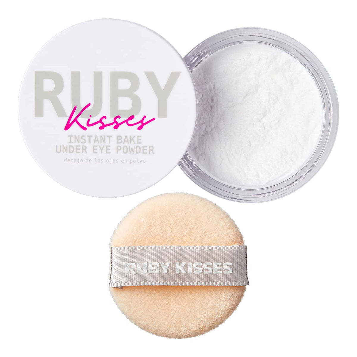 Ruby Kisses Instant Bake Undereye Powder - Vegan, Cruelty Free Powder for Brightening Eyes and Smudge-Free Makeup (Translucent) Beauty & Personal Care Ruby Kisses