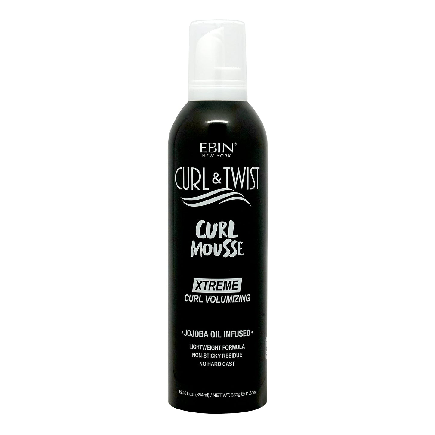 EBIN NEW YORK Curl & Twist Xtreme Curl Volumizing Mousse 12.49oz/354ml | Jojoba & Lavender Oil Infused | Adds Moisture | Vitamin B Strengthens Hair | Beauty & Personal Care EBIN NEW YORK