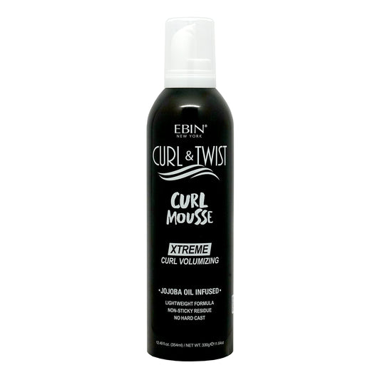 EBIN NEW YORK Curl & Twist Xtreme Curl Volumizing Mousse 12.49oz/354ml | Jojoba & Lavender Oil Infused | Adds Moisture | Vitamin B Strengthens Hair | Beauty & Personal Care EBIN NEW YORK