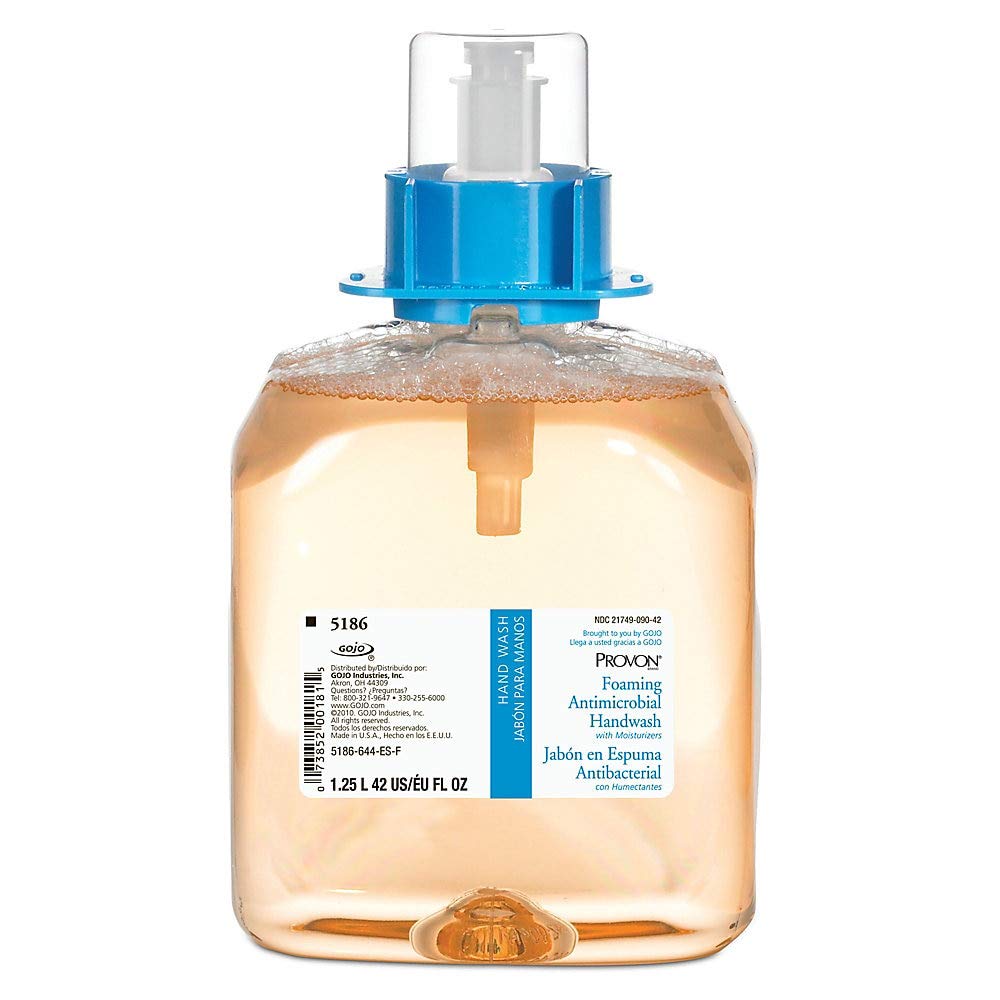 PROVON Foaming Antimicrobial Handwash with Moisturizers, Light Fruit Fragrance, 1250 mL Hand Soap Refill for PROVON FMX-12 Push-Style Dispenser (Pack Beauty & Personal Care GOJO