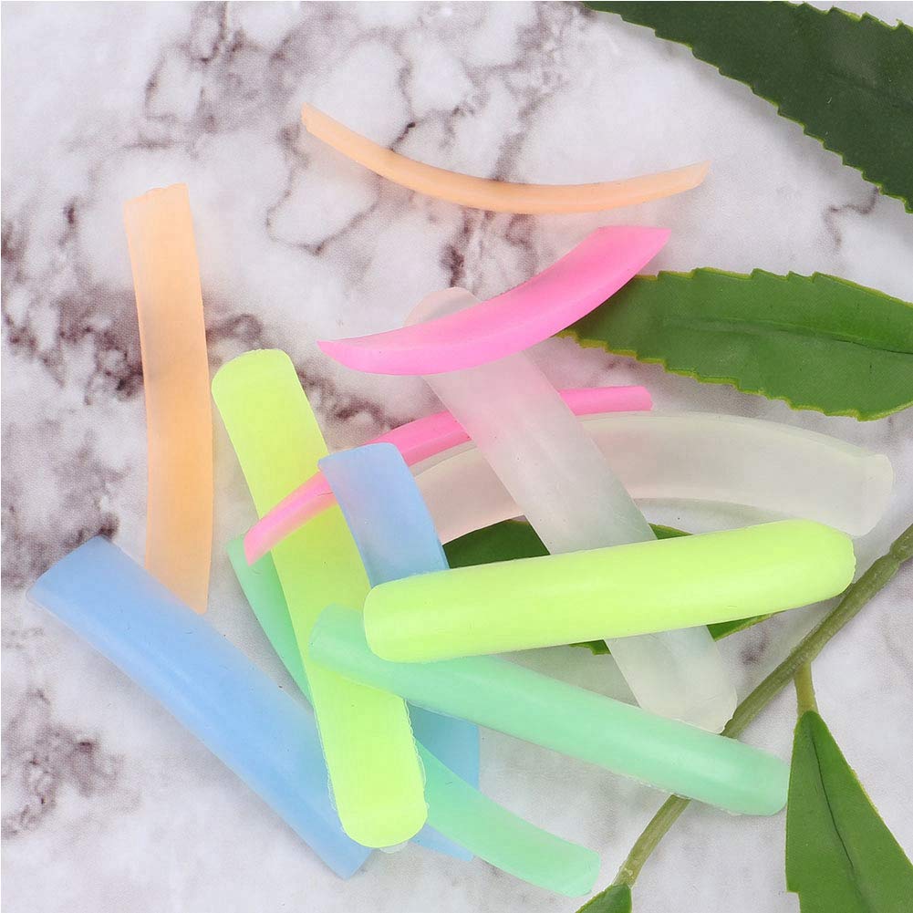 Salmue 6 Pairs Silicone Eyelash Curlers, Eyelash Perming Pads Eyelash Curling Lifting Patches Lasting Perfect Eyelash Lifting Beauty & Personal Care Salmue