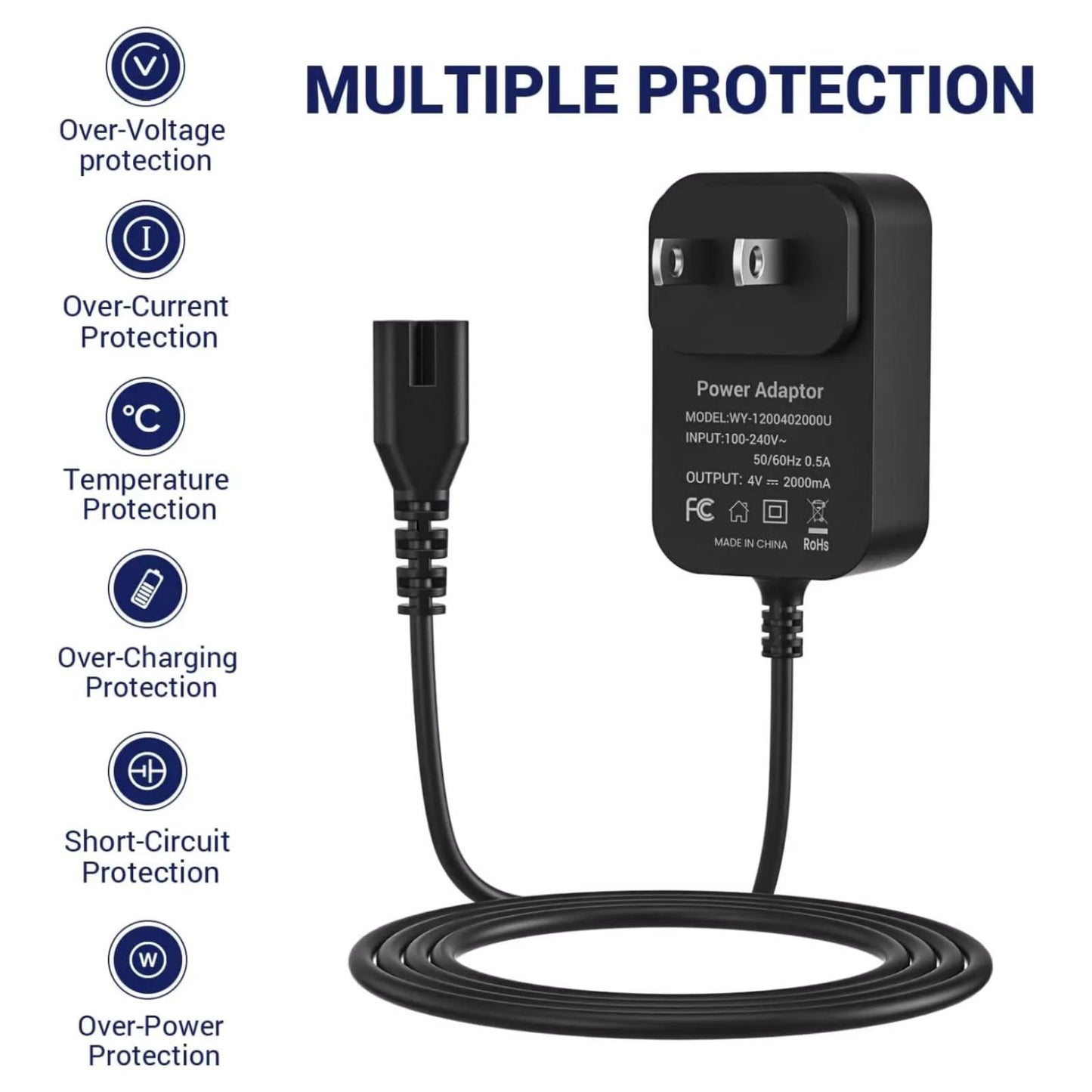 DC 4V 2A Clipper Charger Charging Adapter Power Cord Multiple Protection Compatible for 8591 2245 8509 8148 Beauty and Personal Care CHICHIYANG