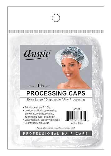 Annie Processing Caps XL 10Pc Clear Beauty & Personal Care Annie