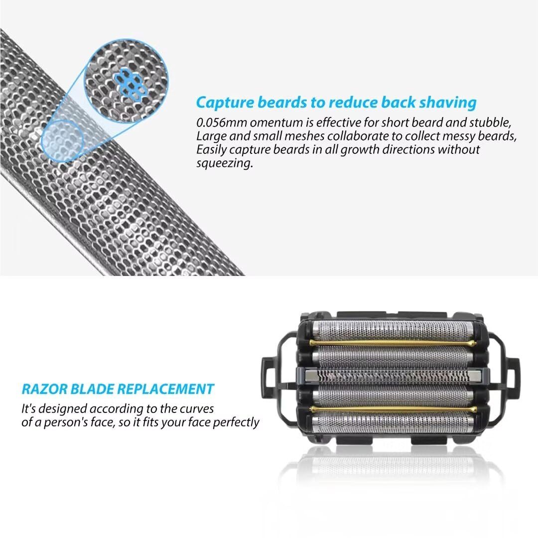 2023 Upgraded ES9040 ES-CLV9U, ES-CLV7U, ES-CLV7G, ES-CLV5U, ES-CLV5G Shaver Razor (Inner + Outer Set) Blade Replacement for Panasonic Beauty and Personal Care USonline911