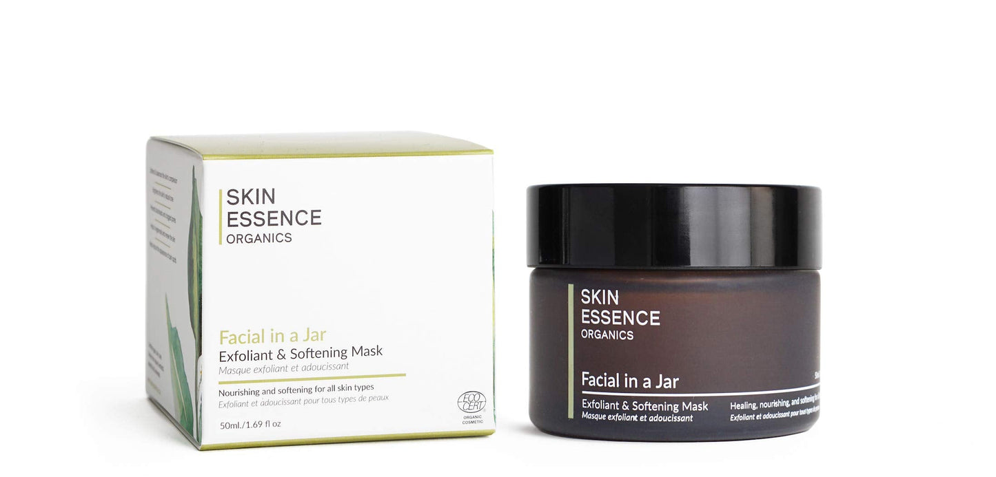 Skin Essence Organics Facial in a Jar - Exfoliant & Softening Mask - 50ml Beauty & Personal Care Skin Essence Organics