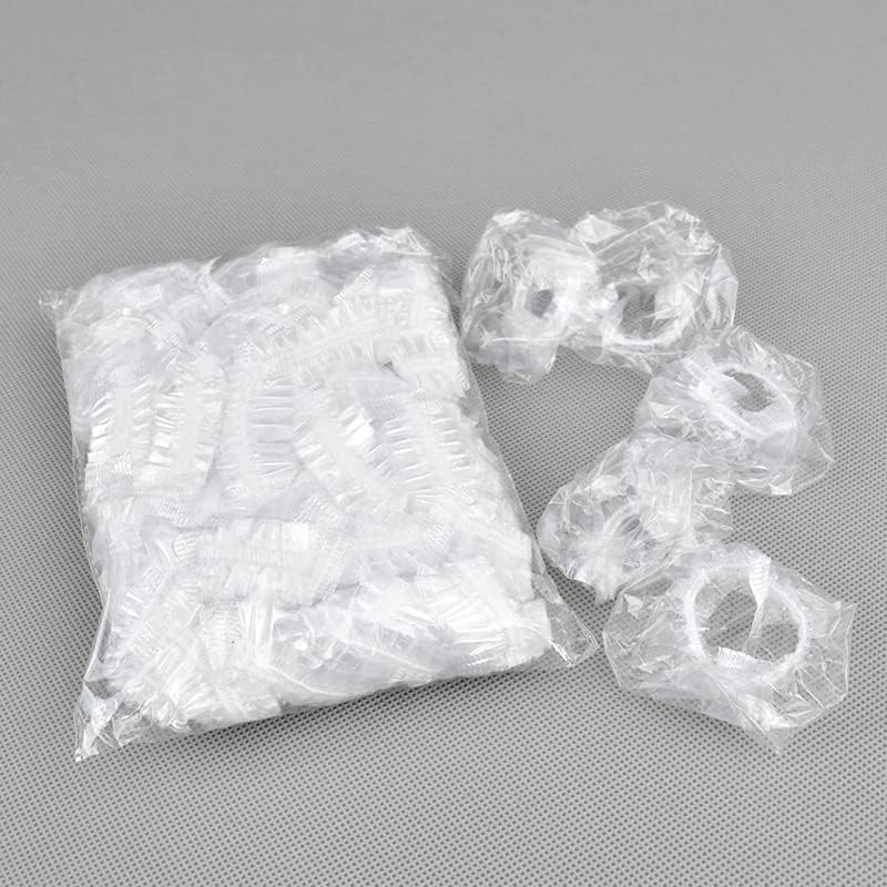 100 PCS Disposable Ear Covers for Shower - Waterproof Elastic Ear Shower Caps Hair Salon Care Ear Protector for Shower Hair Dye (4 colours Beauty and Personal Care Roontin
