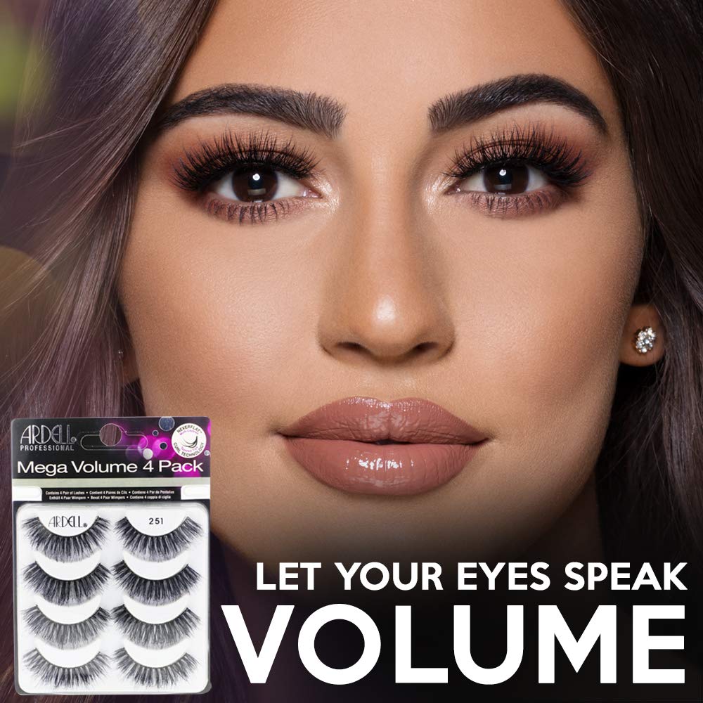 Ardell False Eyelashes Mega Volume 251, 1 pack (4 pairs per pack) Beauty & Personal Care Ardell